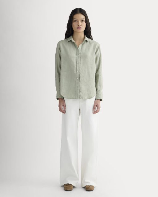 Alternative view of The Must-Have Shirt in Linen | Seagrass