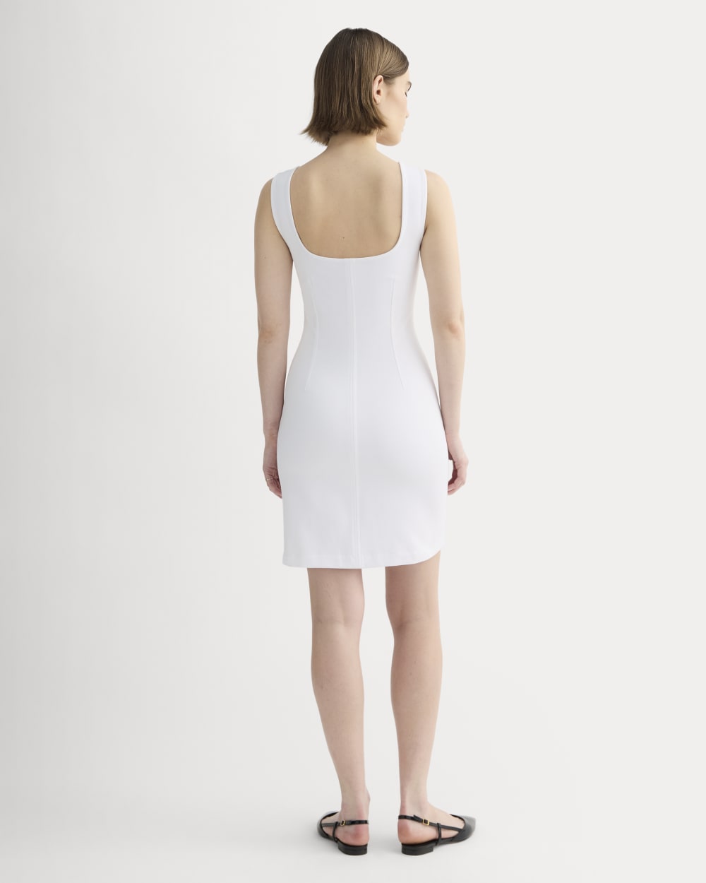The Dream Square-Neck Dress | White - Image 3