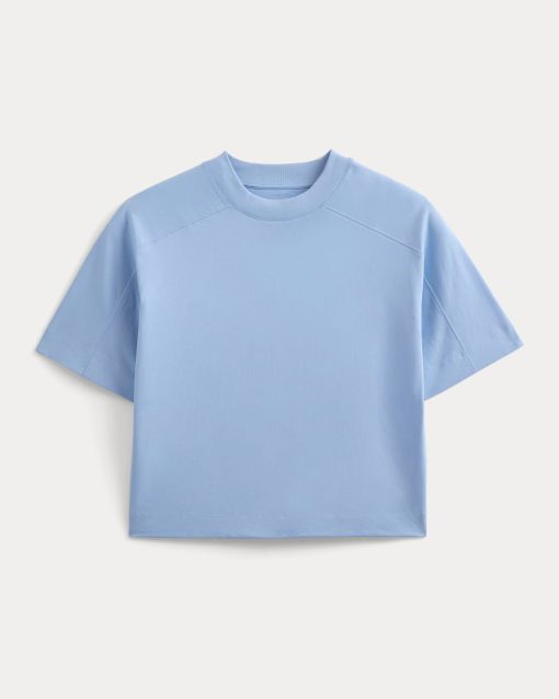 Alternative view of Oversized Seamed Tee | Open Air Blue