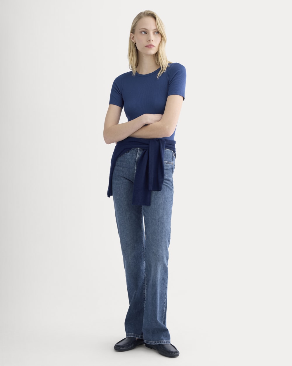 The Luxe Rib Crew | Estate Blue - Image 3