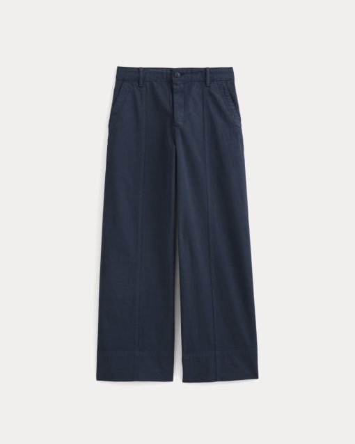 Alternative view of Seamed Wide-Leg Pant | Navy