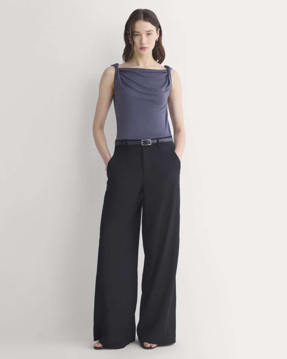 Cowl Neck Twist Tank in Butterluxe | Graystone - Image 3