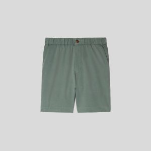 Alternative view of The Pull-On Performance Chino Short | Green Balsam