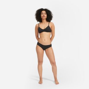 Alternative view of The Cotton Bralette | Black
