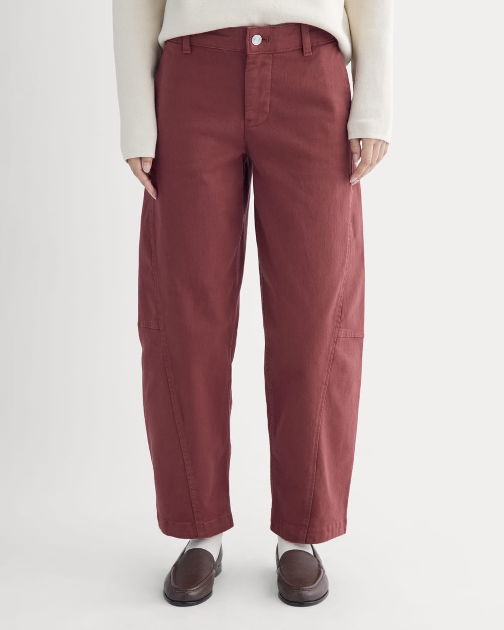 Twisted Seam Barrel Pant | Henna Red - Image 4