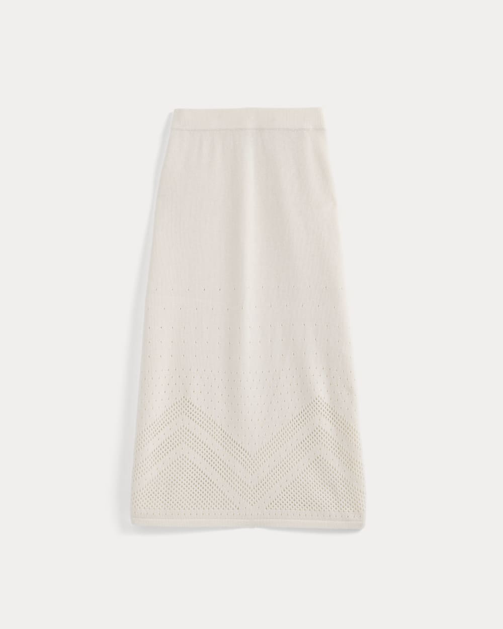 Lace-Knit Maxi Skirt | Bone - Image 2