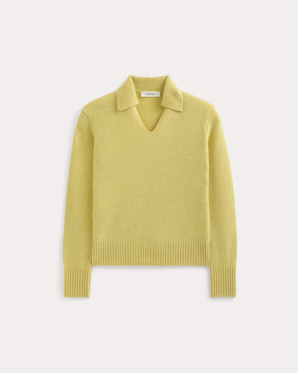 Cashmere Polo Sweater | Double Cream Heather - Image 2