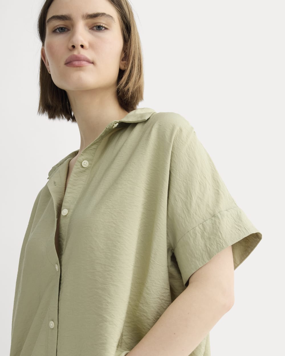 The Square Shirt in SoftLuxe | Eucalyptus - Image 4