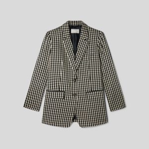 Alternative view of The Oversized Blazer in Buttersmooth | Khaki / Black