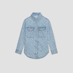Alternative view of The Denim Overshirt | Light Painterly Strokes