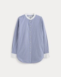 Alternative view of The Oversized Shirt in Ultrasoft Cotton | Dutch Blue / Bone