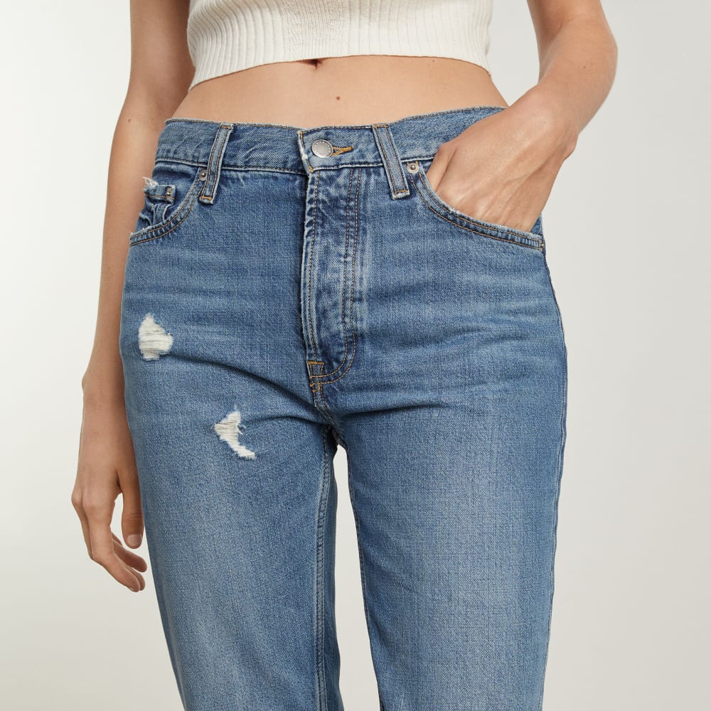 The Super-Soft Relaxed Jean | Mid Blue - Image 4