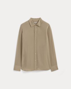 Alternative view of The Must-Have Shirt in Washable Silk | Burnt Sugar