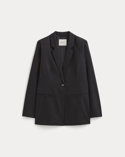 Alternative view of The Relaxed Blazer in Buttersmooth | Black