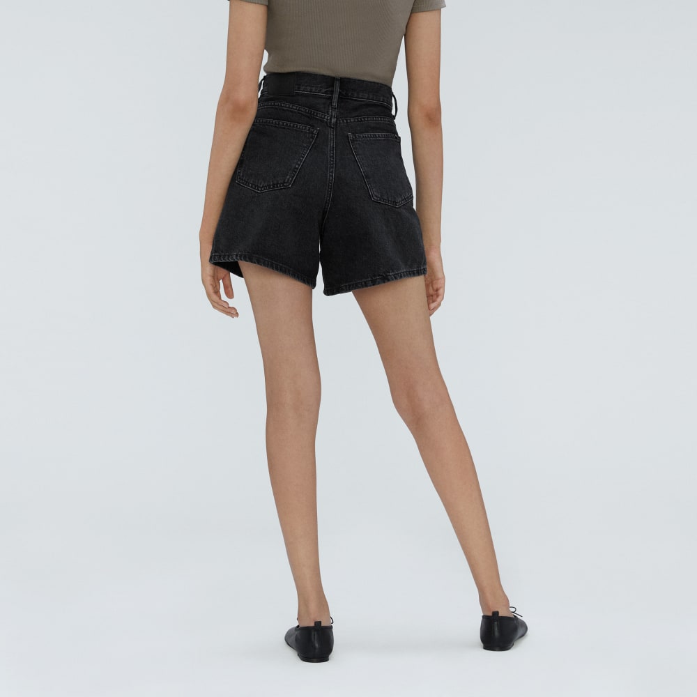 The A-Line Denim Short | Storm Black - Image 6
