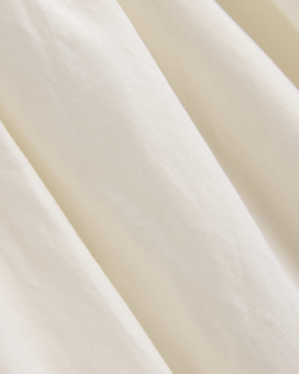 Midi Dress in Cotton Silk Voile | Bone - Image 8