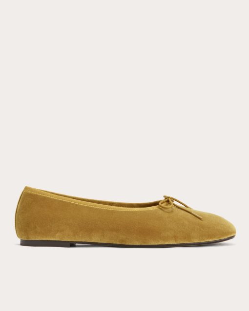 The Day Ballet Flat | Golden Sun Velvet