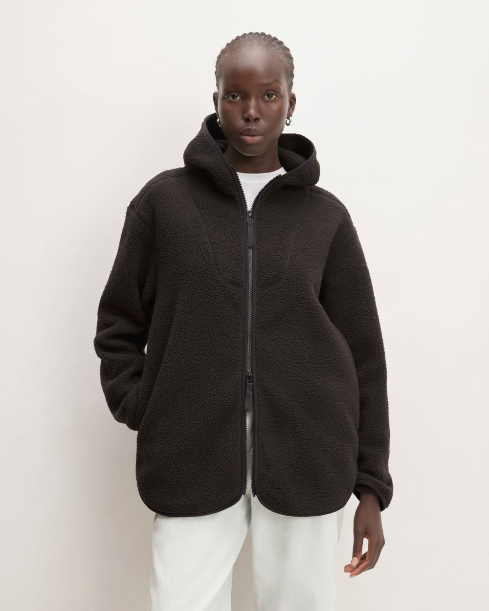 The ReNew Fleece Full-Zip Hoodie | Black