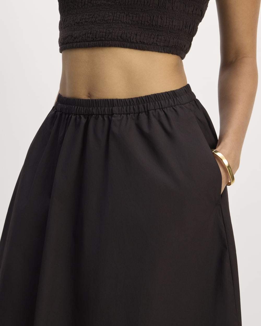 The Supima® Pull-On Maxi Skirt | Black - Image 4