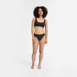 Alternative view of The Cotton High-Rise Bikini | Black