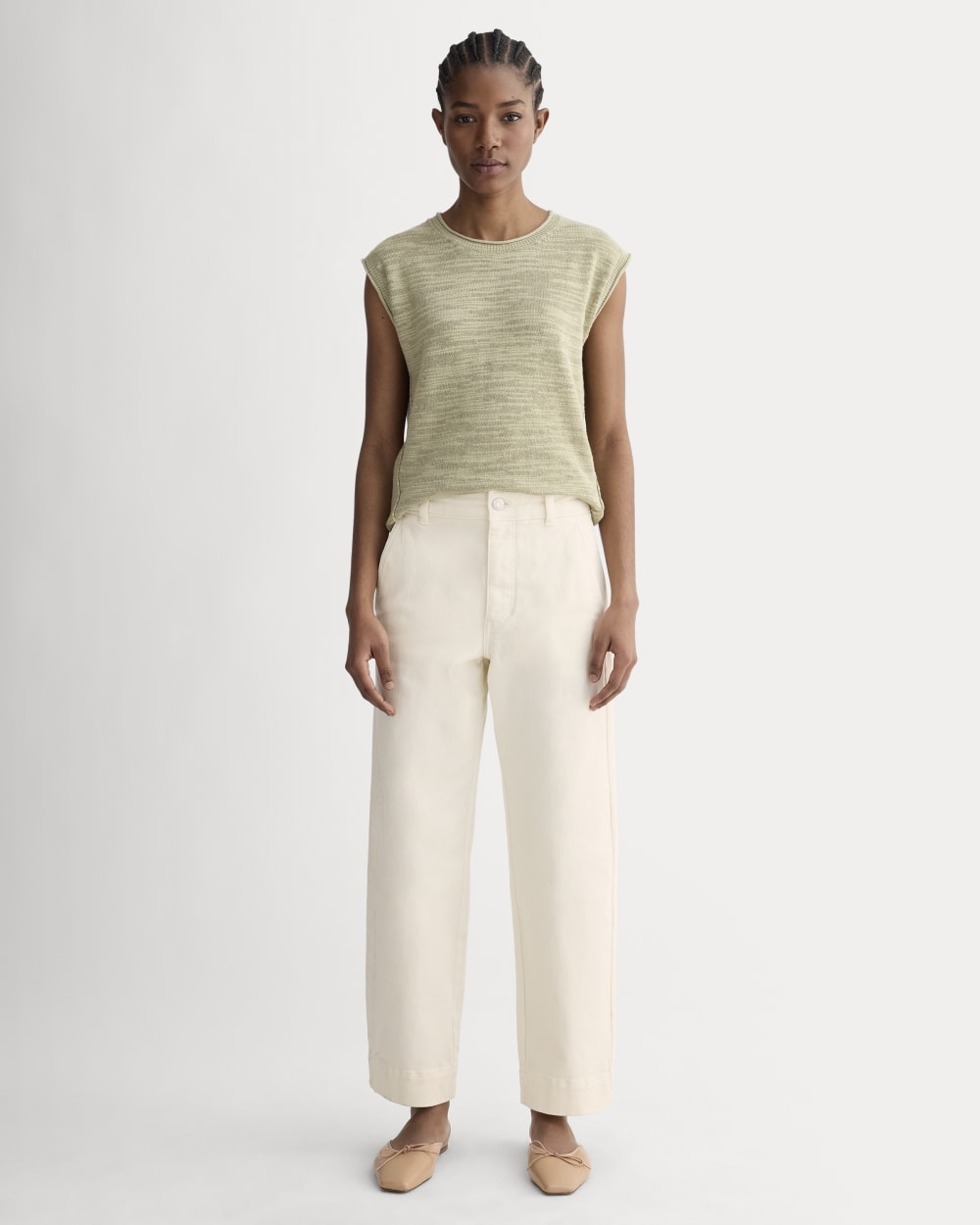 The Utility Straight-Leg Pant | Bone | 26.5 Inseam