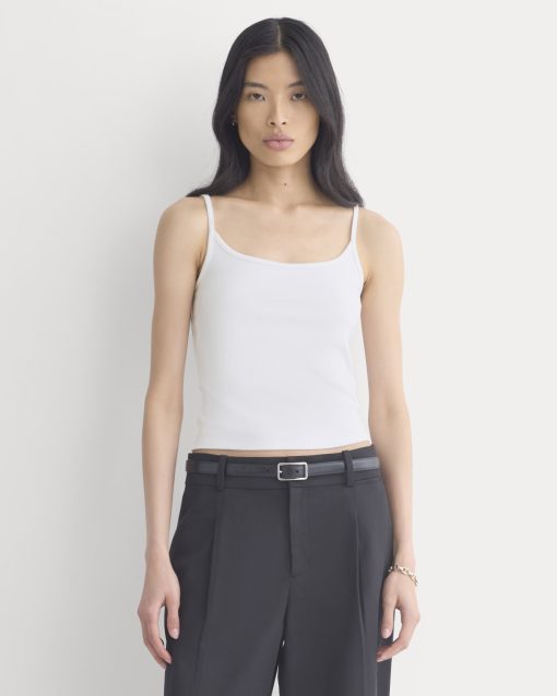 Scoopneck Cami | White