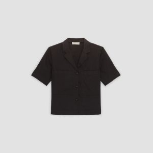 Alternative view of The Linen Workwear Shirt | Black