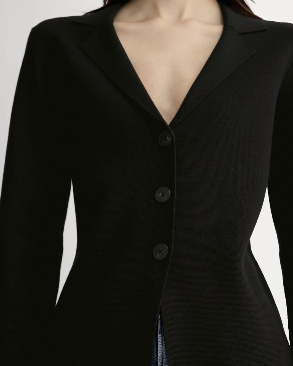 The Knit Blazer | Black - Image 4