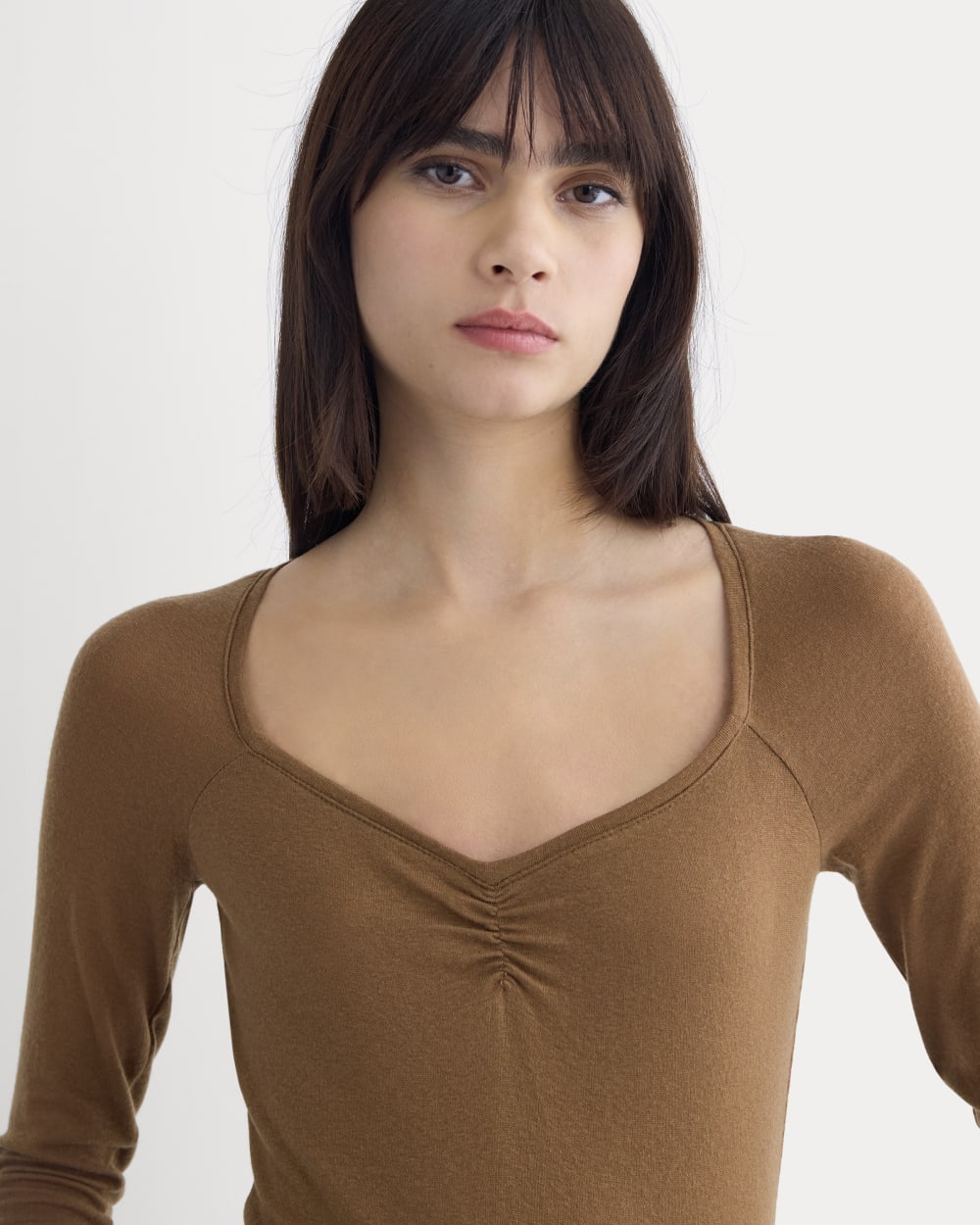 Sweetheart-Neck Top in Butterluxe | Toffee - Image 4