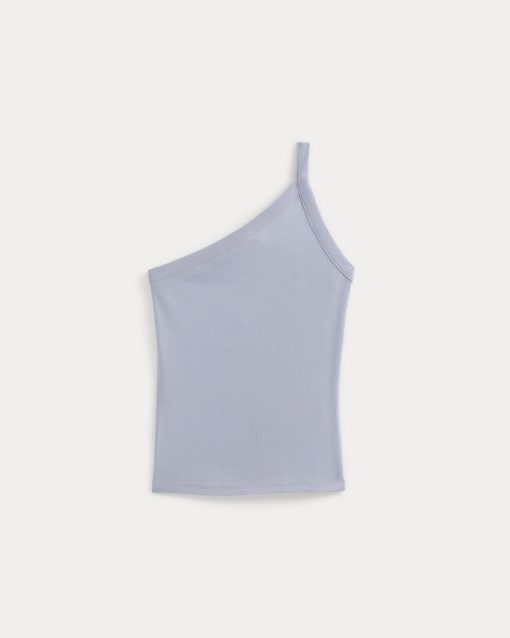 Alternative view of RetroSoft Cotton One-Shoulder Tank | Aleutian