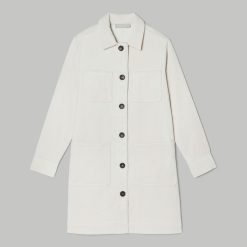 Alternative view of The Corduroy Long Shirt Jacket | Sandstone