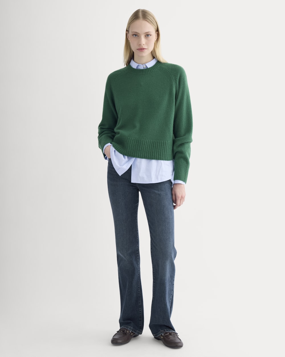 The Boxy Crew in Cashmere | Hunter Green - Image 4