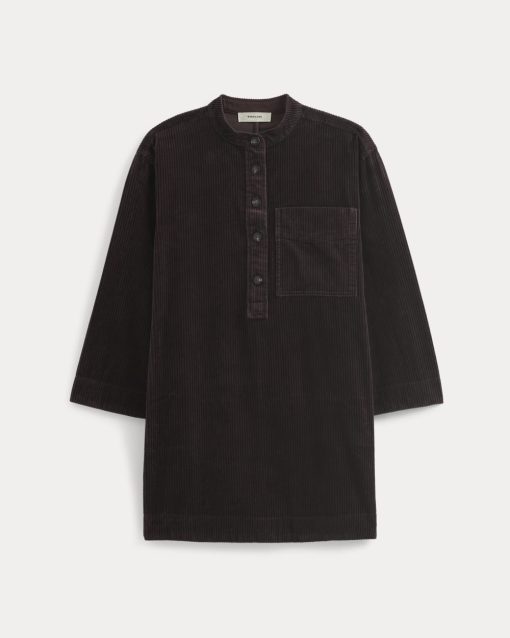 Alternative view of The Corduroy Mini Dress | Dark Chocolate