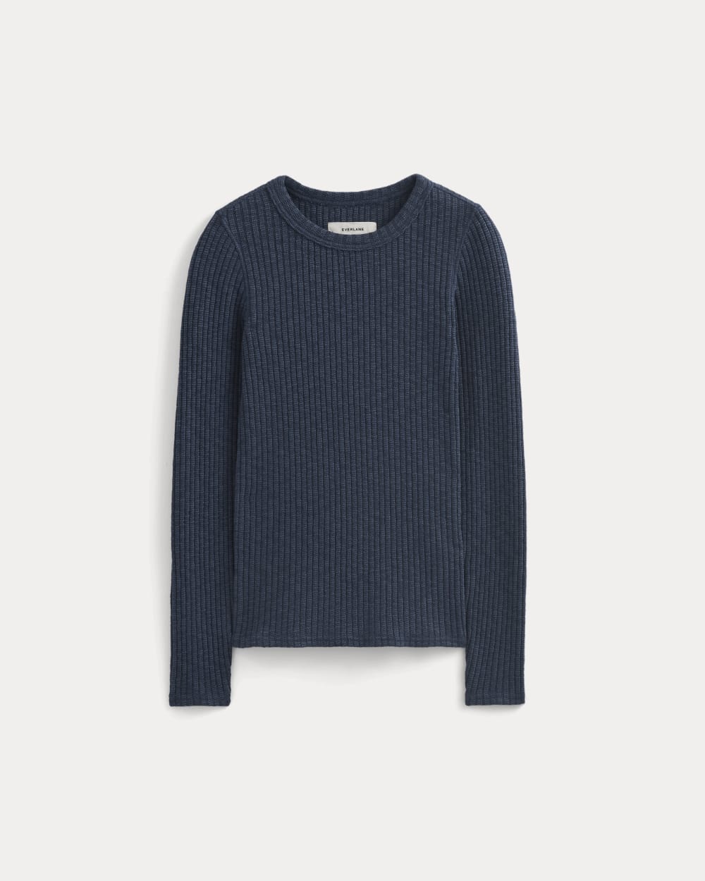 The Cozy Rib Long-Sleeve Tee | Mood Indigo - Image 2
