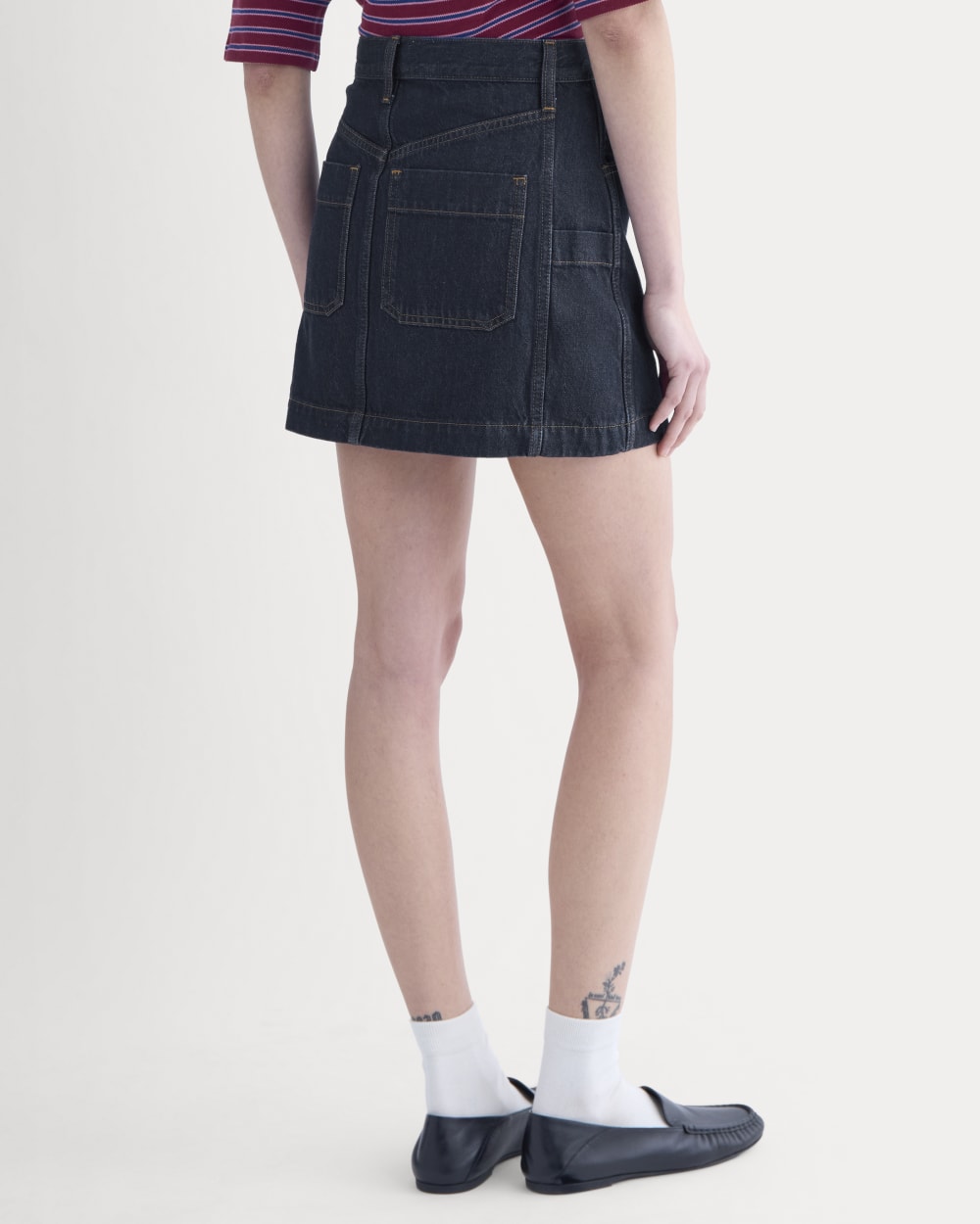 Denim Utility Mini Skirt | Tungsten Rinse - Image 6
