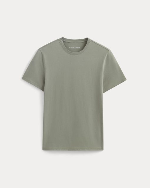 Alternative view of The Essential Organic Crew | Sage Green