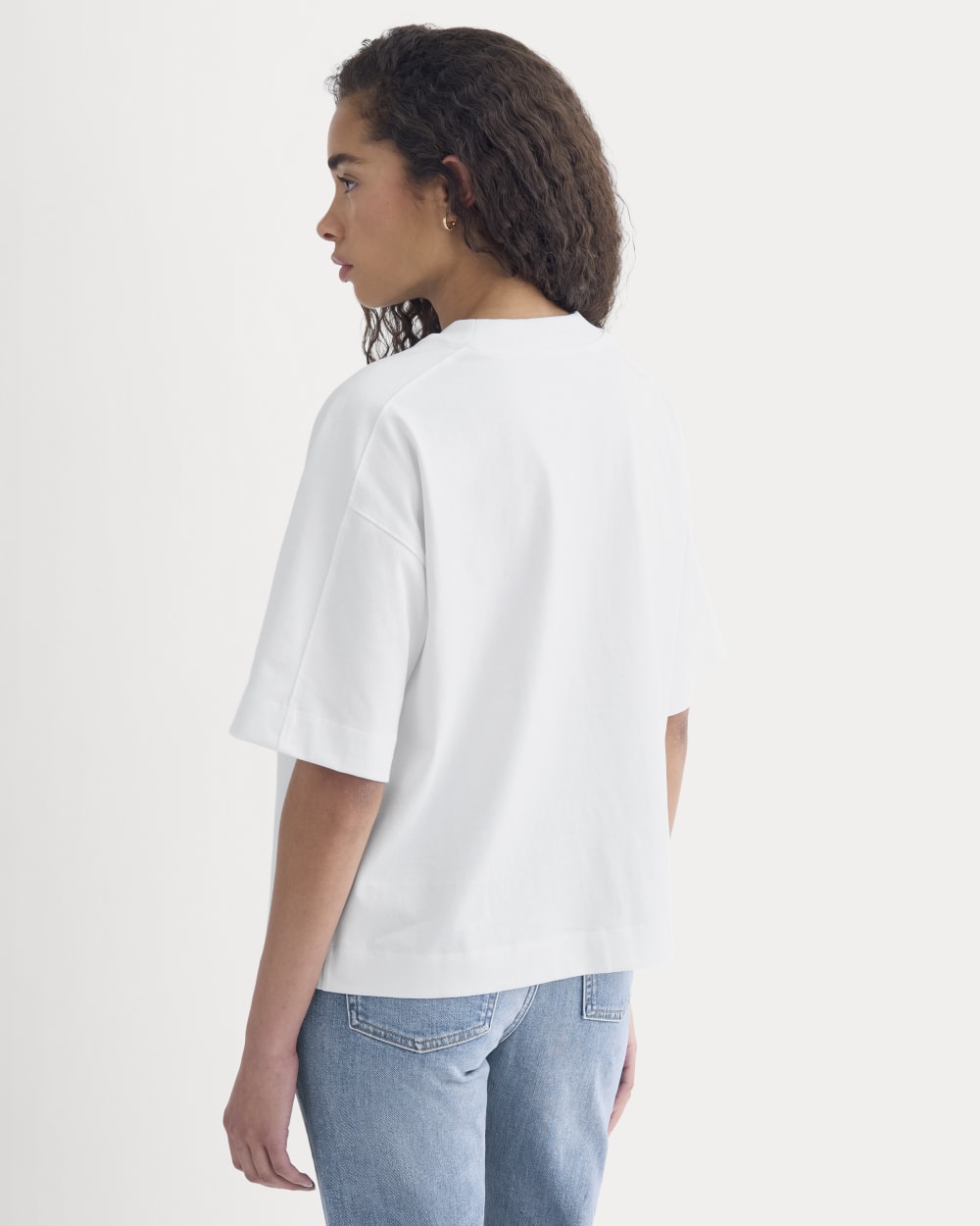 Oversized Seamed Tee | White - Image 5