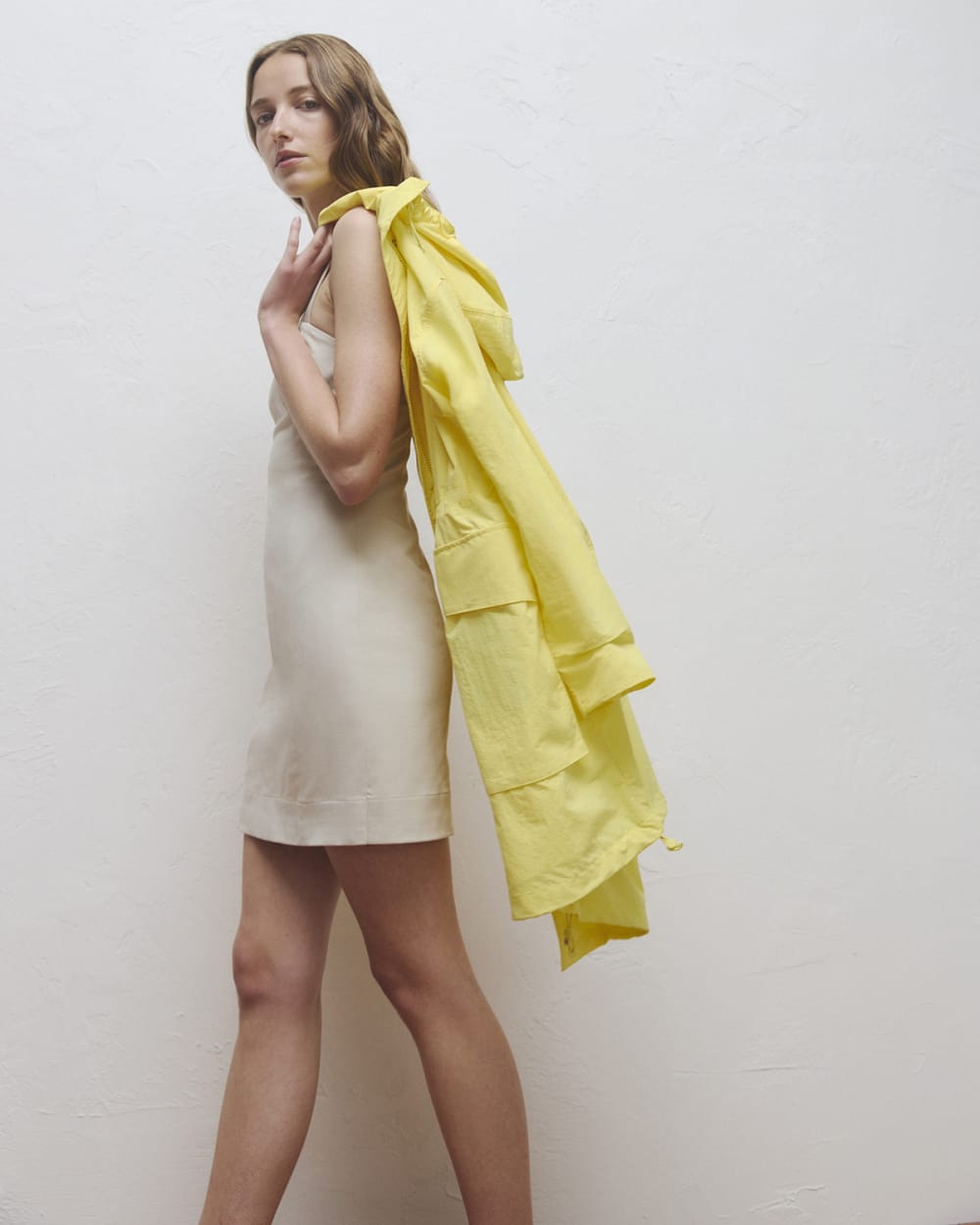 Seamed Mini Dress | Peyote - Image 8