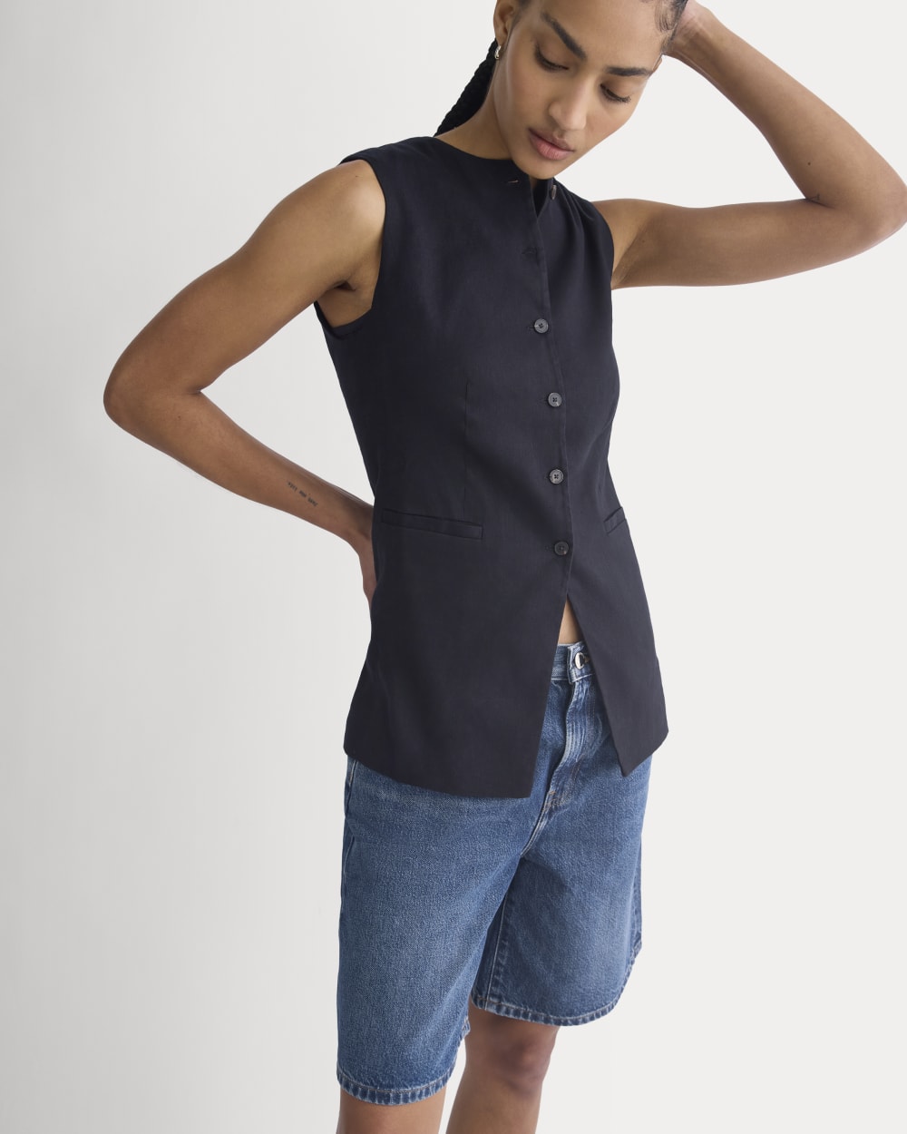 Loose Jean Short | Dark Wash - Image 5