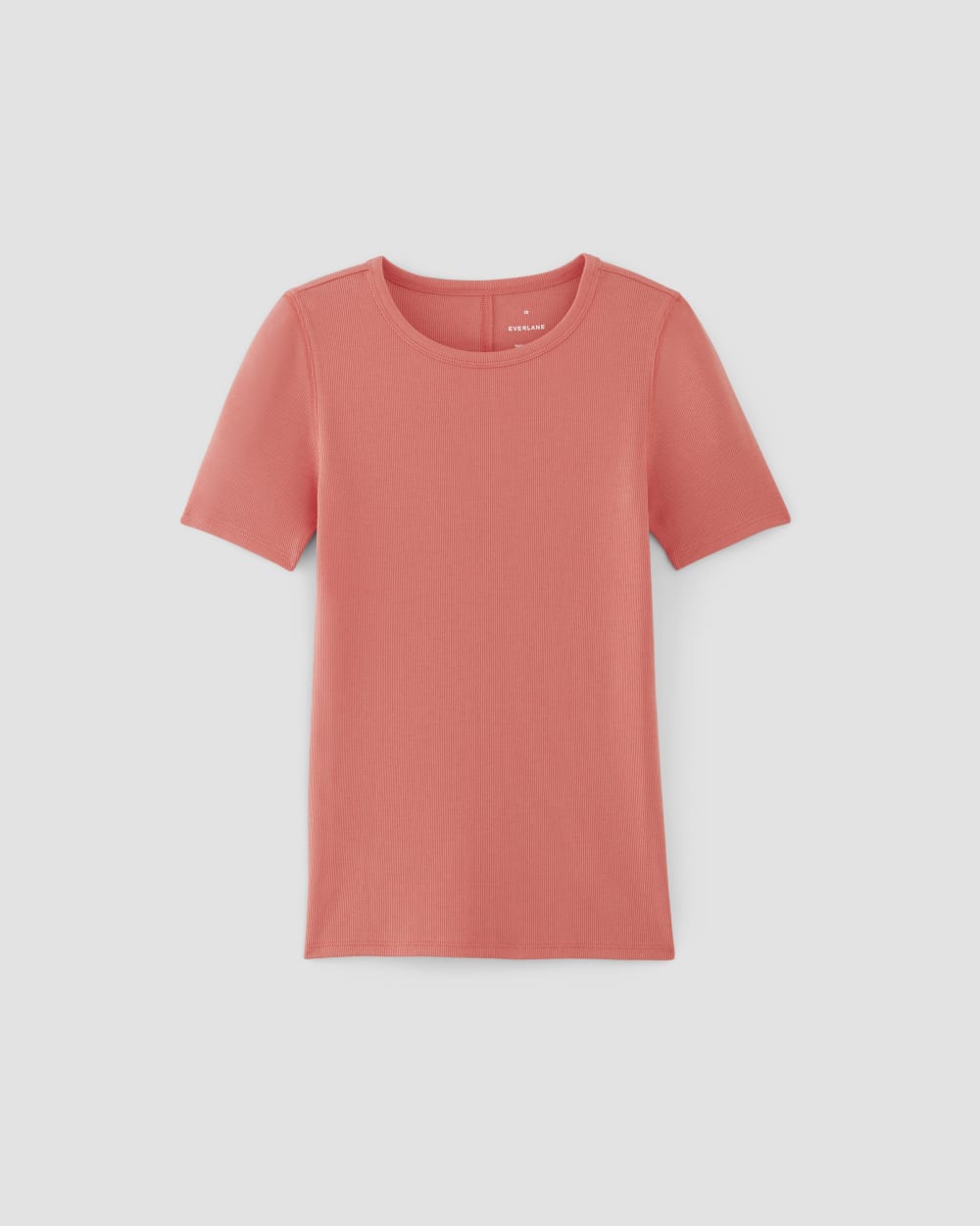 The Luxe Rib Crew | Coral - Image 2