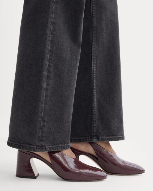 Alternative view of Curved Slingback Heel | Burgundy