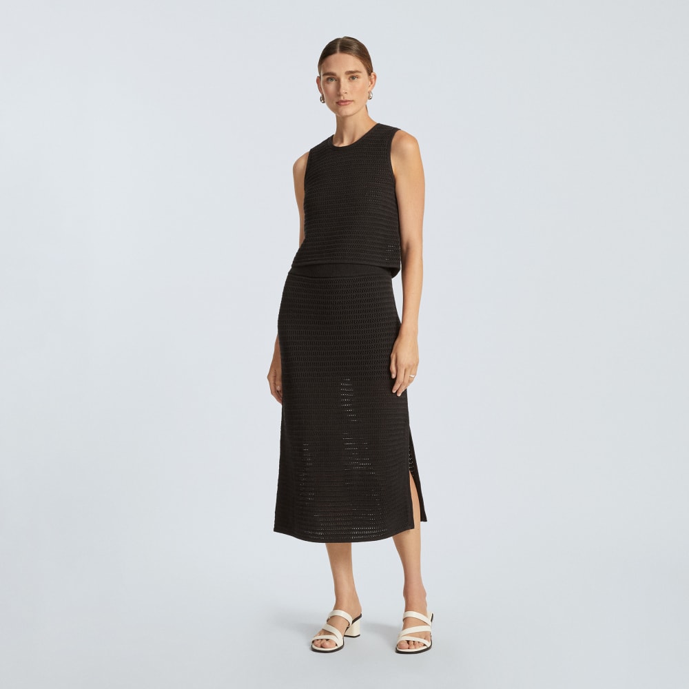 The Crochet Knit Skirt | Black - Image 5