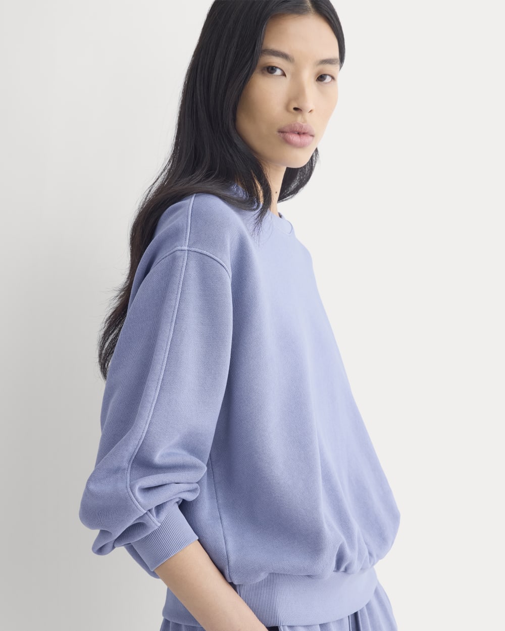Lightweight Terry Blouson Crew | Velvet Morning - Image 4
