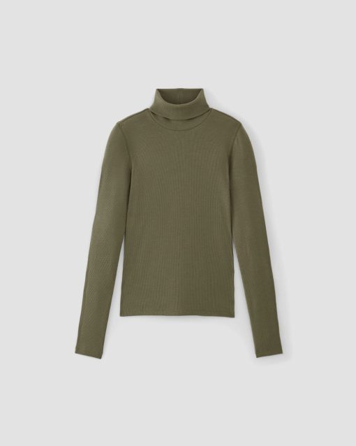 Alternative view of The Luxe Rib Turtleneck | Kalamata