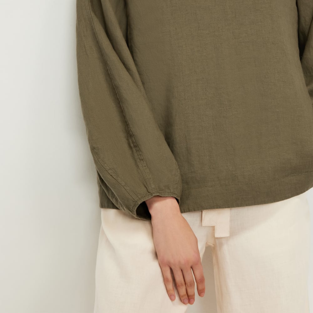 The Linen Long-Sleeve Top | Kalamata - Image 5