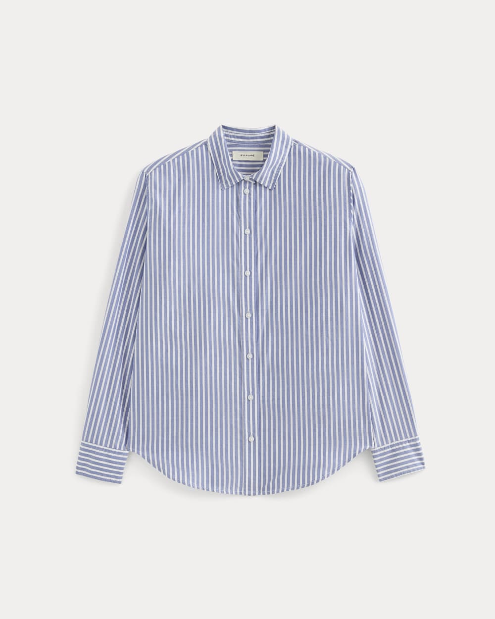 The Must-Have Shirt in Silky Cotton | Bone / Mazarine Blue - Image 2
