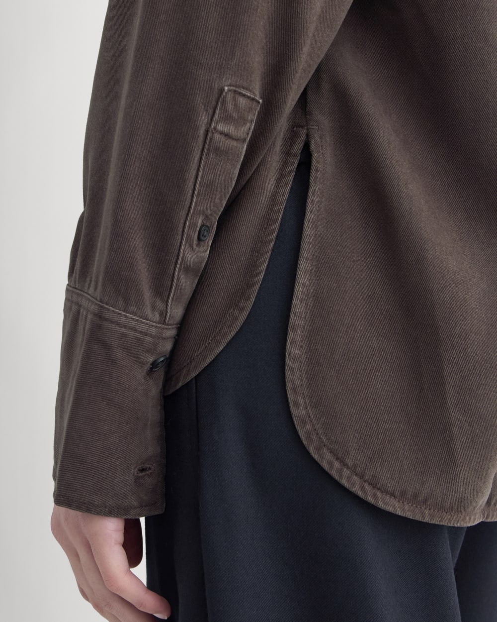 Boxy Shirt in Buttersoft | Coffee Bean - Image 4