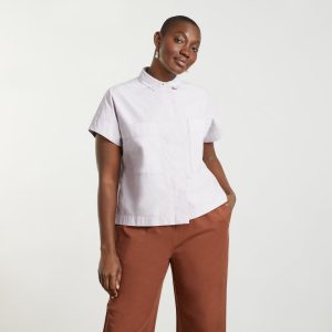 Alternative view of The Short-Sleeve Box Shirt | Dusty Lavender