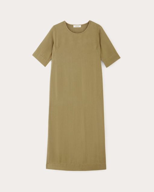 Alternative view of The Relaxed T-Shirt Dress in Buttersoft | Fennel Seed