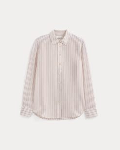 Alternative view of The Must-Have Shirt in Washable Silk | Bone / Rose